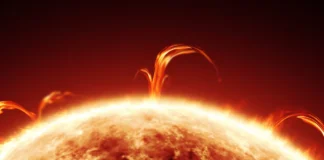 Logran mediciones del campo magnético de la corona solar en sus regiones polares
