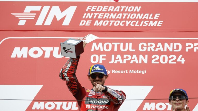 ‘Pecco’ Bagnaia mostró un ritmo arrollador en Japón