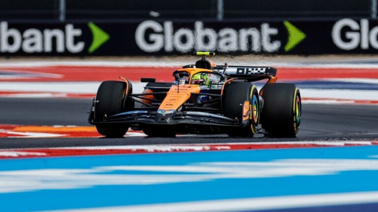 Lando Norris le respondió a Verstappen quedándose con la pole position