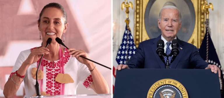 Biden y Sheinbaum se reúnen por primera vez y hablan de seguridad y inmigración