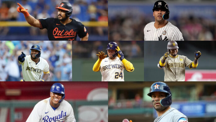 Siete venezolanos figuran en los finalistas al Bate de Plata en la MLB