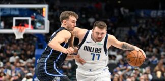 Doncic dictó cátedra en la victoria de Dallas sobre el Magic