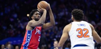 Embiid debutó en la derrota frente a los Knicks