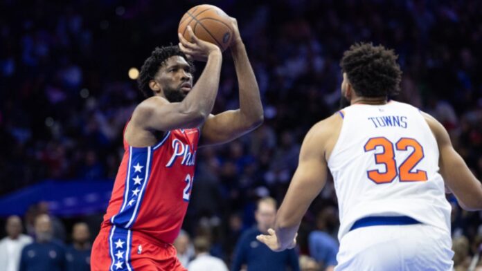 Embiid debutó en la derrota frente a los Knicks