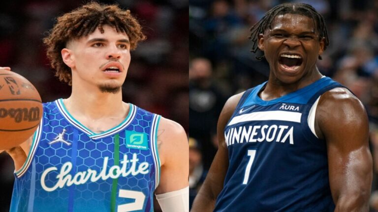 NBA multó a LaMelo Ball y Anthony Edwards por comportamientos inadecuados