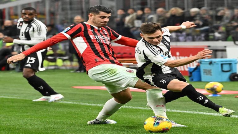 Milan y Juventus no lograron hacerse daño y firmaron el empate
