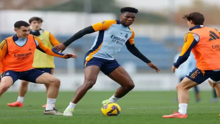 Tchouaméni regresó a los entrenamientos con Real Madrid