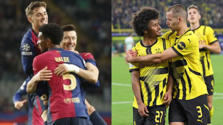El encuentro Barcelona-Dortmund resalta en esta jornada de Champions League (transmisión por Unión Radio)