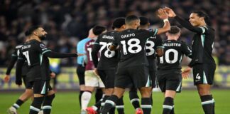 La maquinaria del Liverpool goleó a domicilio al West Ham y se aleja en la cima de la Premier League