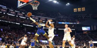 Los Warriors se llevaron la batalla campal ante los Suns de Durant