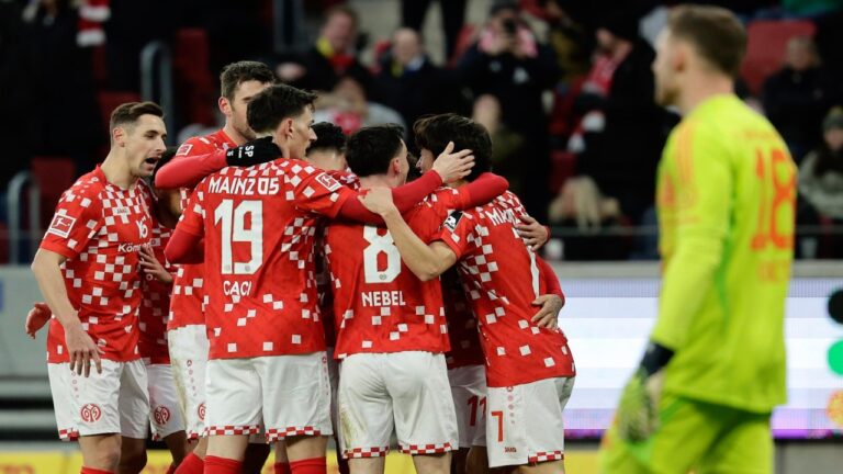 Mainz acabó con el invicto del Bayern Múnich