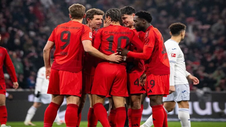 Bayern firmó una goleada que reafirmó su liderato en la Bundesliga