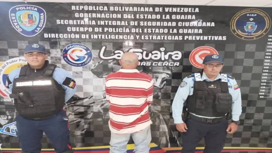 Detienen septuagenario por presunto abuso sexual a tres adolescentes en La Guaira