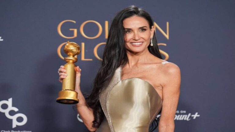 Demi Moore gana su primer Globo de Oro a mejor actriz por ‘The Substance’