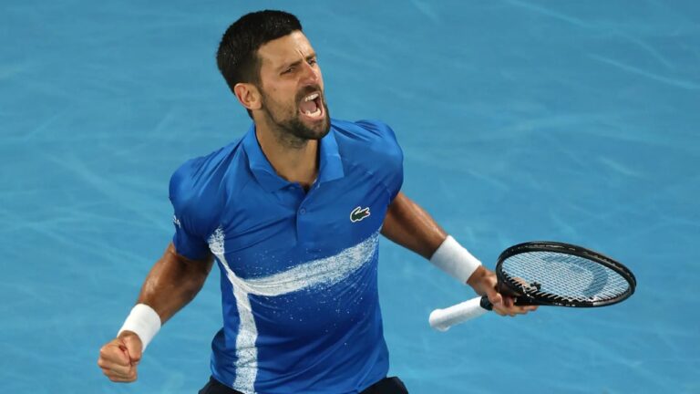 Novak Djokovic se puso a tono y venció al atrevido Basavareddy