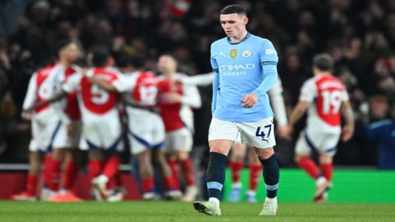 Arsenal le dio un golpe al mentón al Manchester City
