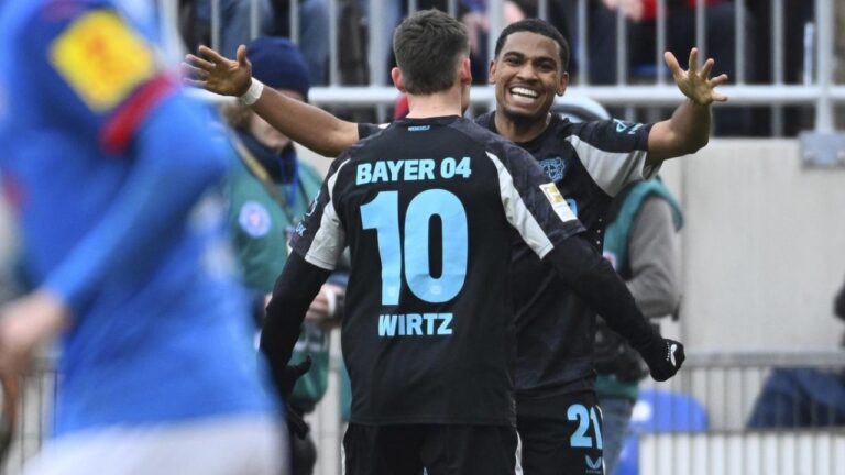 Bayer Leverkusen exprimió las facilidades del Holstein Kiel
