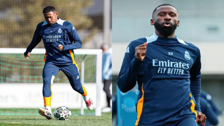 Real Madrid recuperó a Alaba y Rudiger para el segundo asalto contra Manchester City