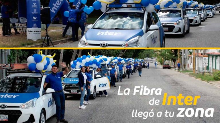 Inter viste de azul a Venezuela con tomas vehiculares y activaciones comerciales en todo el país