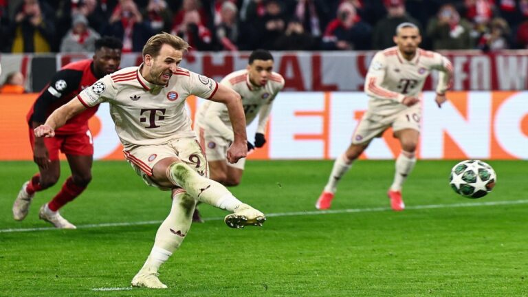 Bayern goleó al Leverkusen para poner un pie en 4tos de final