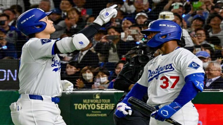 Los Dodgers ofrecieron un festival de batazos para barrer en Tokio