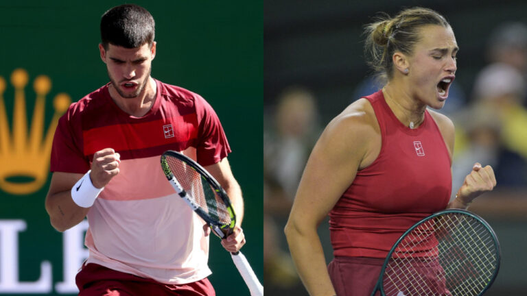 Alcaraz y Sabalenka abrieron los caminos de octavos en Indian Wells