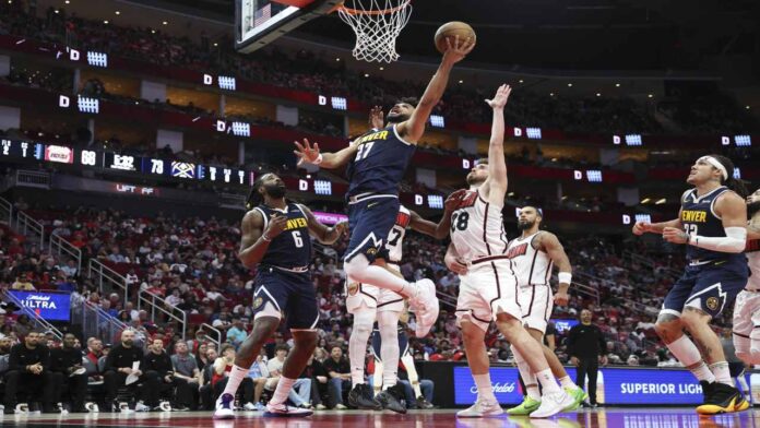 Los Nuggets frenaron a los Rockets pese a la baja de Jokic