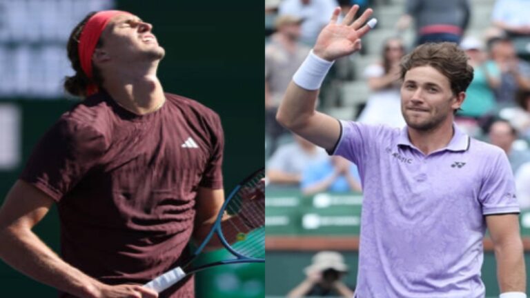 Zverev y Ruud fueron las primeras figuras en despedirse de Indian Wells