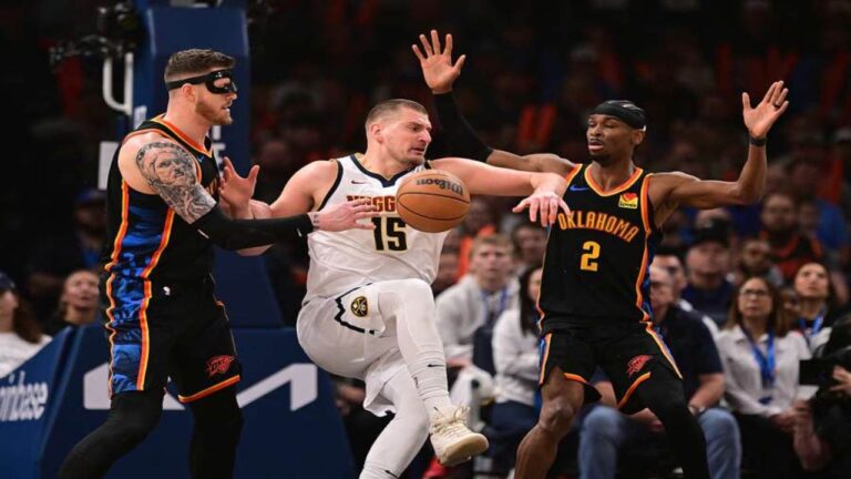 Jokic no pudo con la velocidad del Thunder