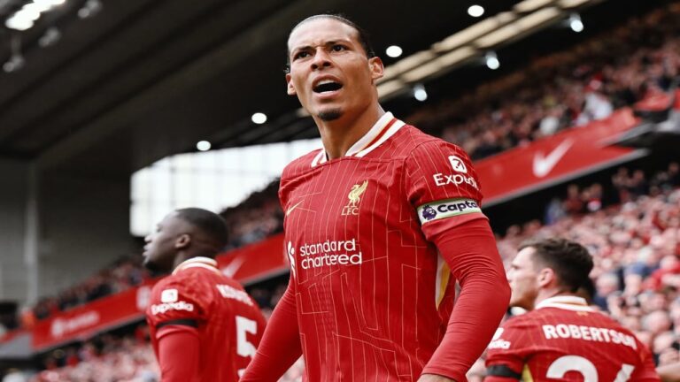 Van Dijk rescató al Liverpool de su propia equivocación