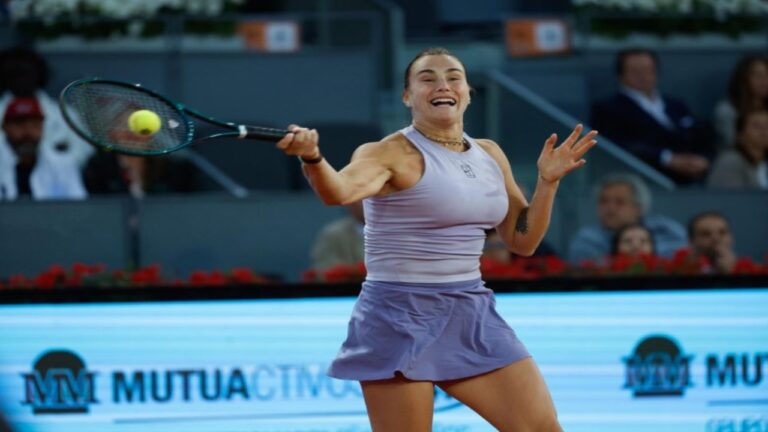 Aryna Sabalenka continúa con su camino en Madrid