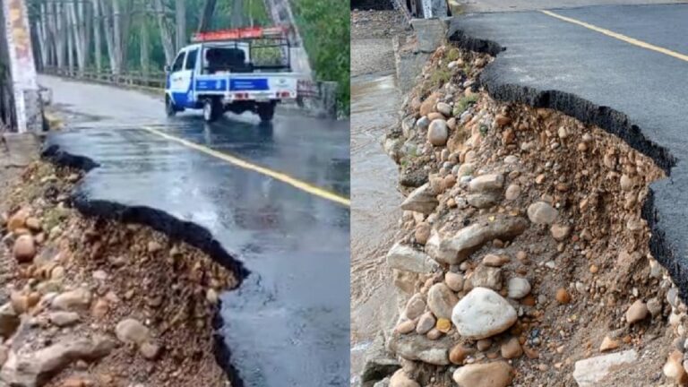 Lluvias socavaron el tramo de la carretera Barinas – Guanare