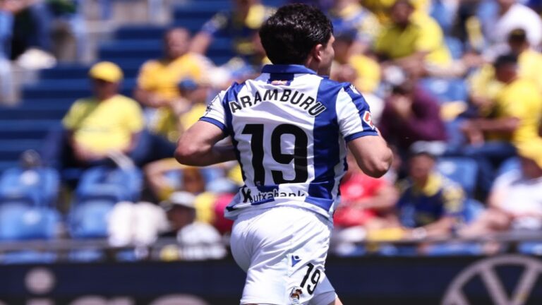Jon Aramburu se estrenó como goleador con Real Sociedad