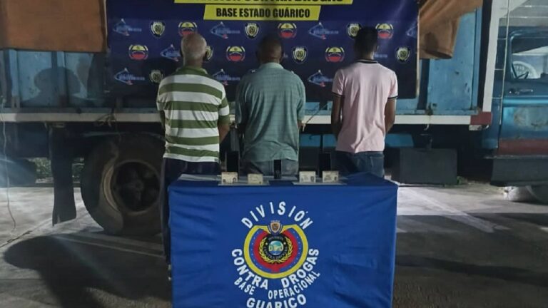 Capturan a tres hombres por presunto robo de 4 mil kilos de arroz en Guárico