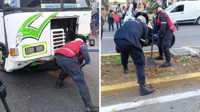 Una mujer murió en un choque múltiple en Caracas