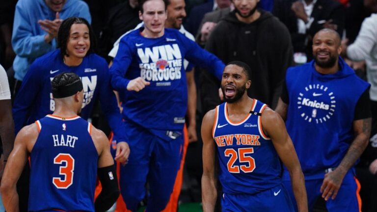 Knicks remontó un duro choque frente a Celtics