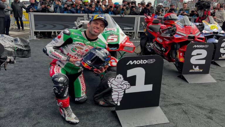 Johann Zarco dio la sorpresa en el GP de Francia