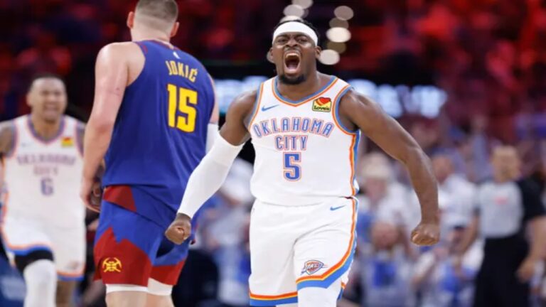 Thunder frenó a Jokic y remontó el duelo frente a Nuggets