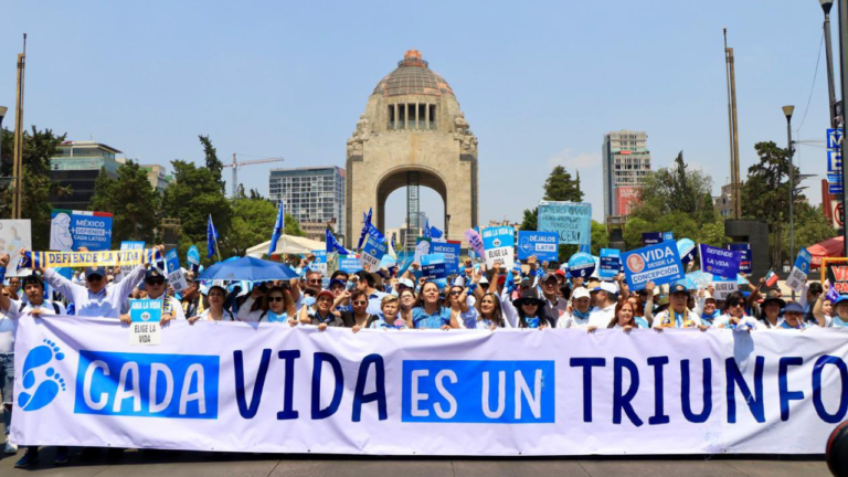 Miles de personas marchan «por la vida» y en contra del aborto en Ciudad de México