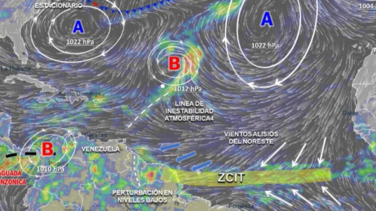 Perturbación tropical se aproxima al sureste del país