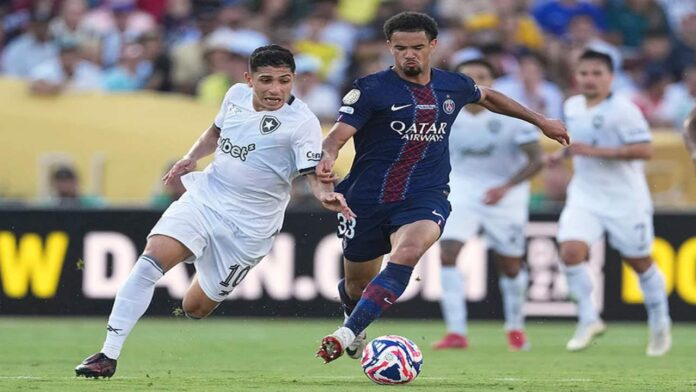 Savarino repartió asistencia para la victoria de Botafogo sobre el campeón de Europa