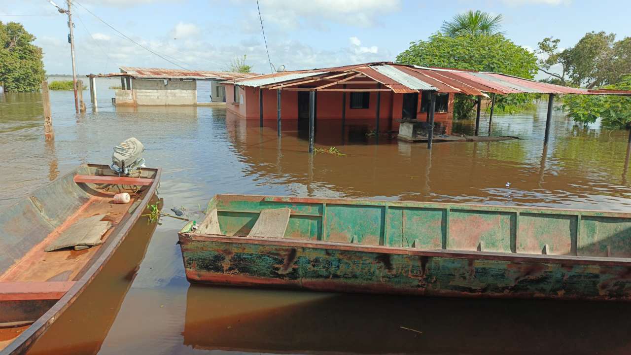 Crecida del río Orinoco obliga a evacuación de familias en Bolívar