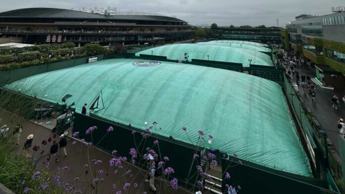 La lluvia retrasó el inicio de la jornada de Wimbledon