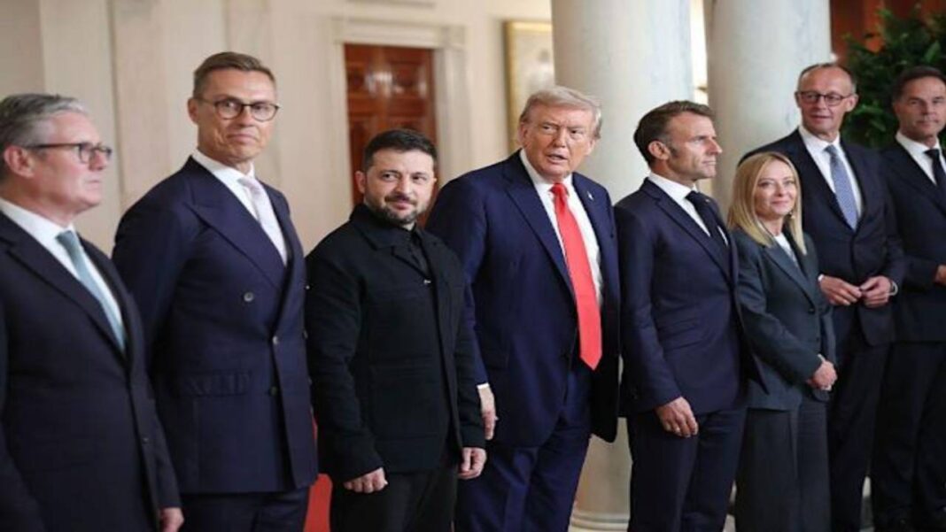 Finaliza la reunión de Trump, socios europeos y Zelenski sobre Ucrania en la Casa Blanca