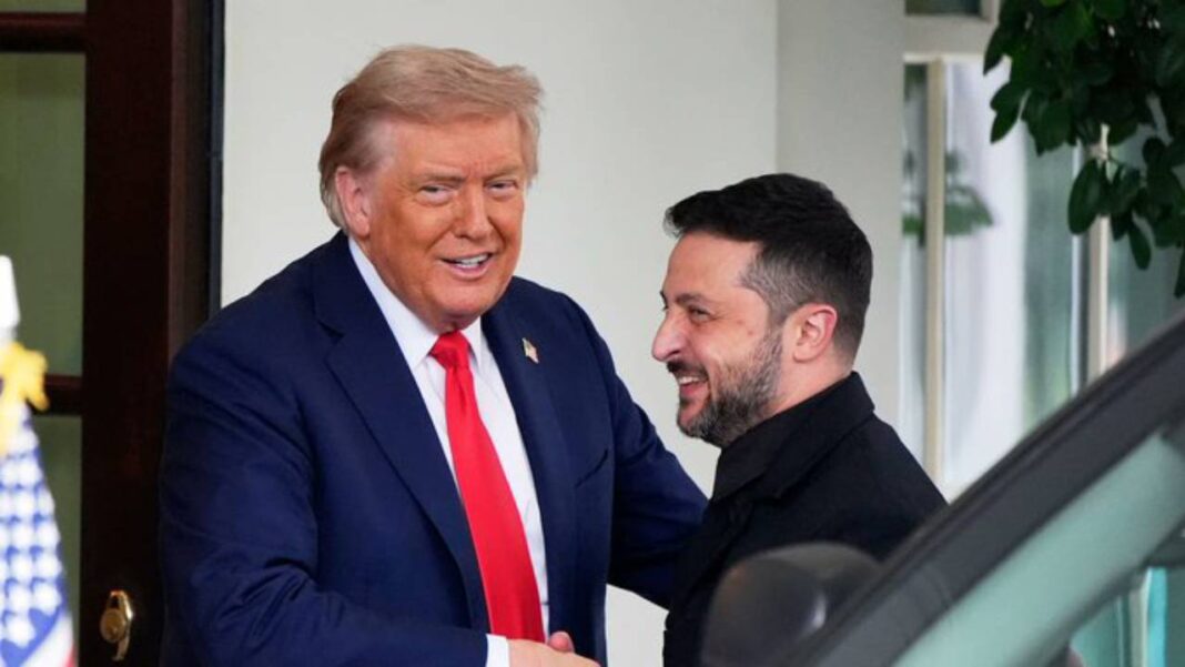 Trump recibe a Zelenski antes de reunión crucial para tratar de buscar la paz en Ucrania