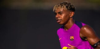 Lamine Yamal volvió a los entrenamientos con Barcelona