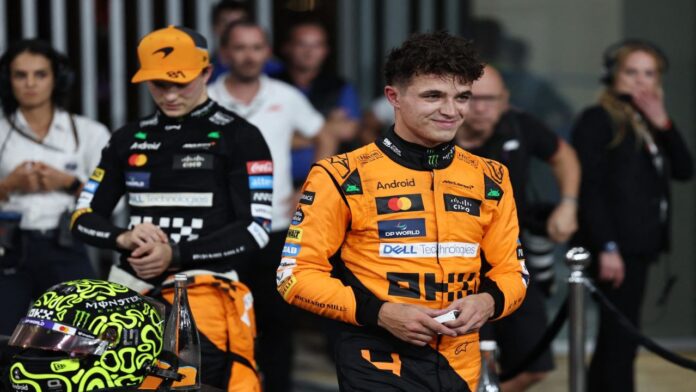 Norris lideró el inicio de las prácticas libres en Abu Dabi