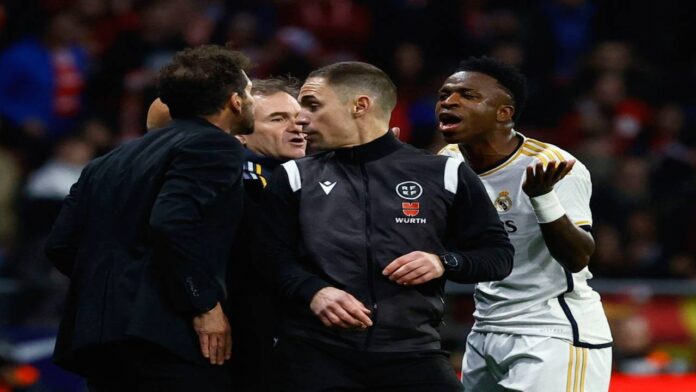 Simeone se disculpa con Florentino y Vinícius