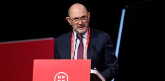 Rafael Louzán, presidente de la Real Federación Española de Fútbol