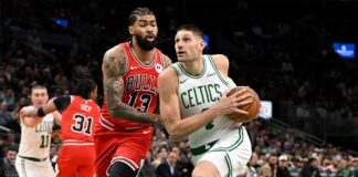 Vucevic aportó en su reencuentro con los Bulls para completar la barrida de Boston